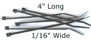 EL 109 -Reg or Bulk  / 4" Regular Tie Strap 