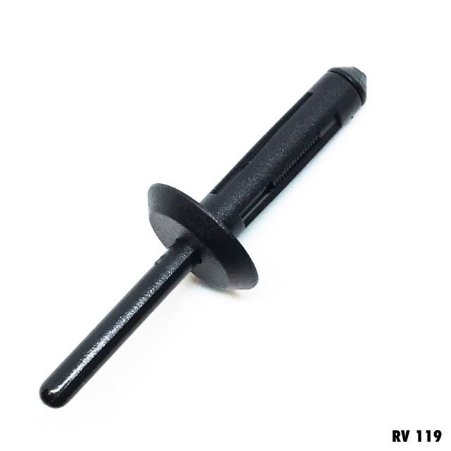 RV119 -25 or 100  /  6.3mm X 25mm (1/4")  The Most Popular  PLASTIC Rivet Size