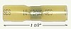 EL 117 -Reg.or Bulk / Yellow Butt Connector  w/Heat Shrink Tubing 